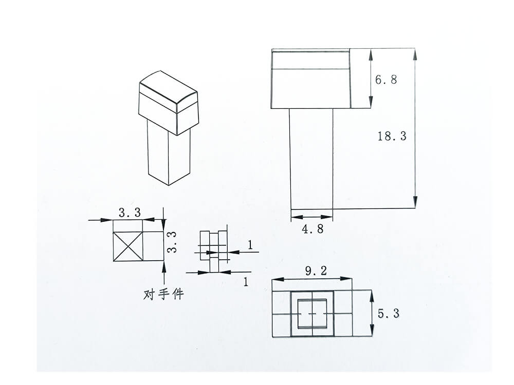 Plastic Single Color Button AN-31